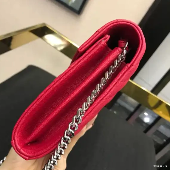 CHAIN MATELASSÉ CASSANDRE WALLET YSL 0603